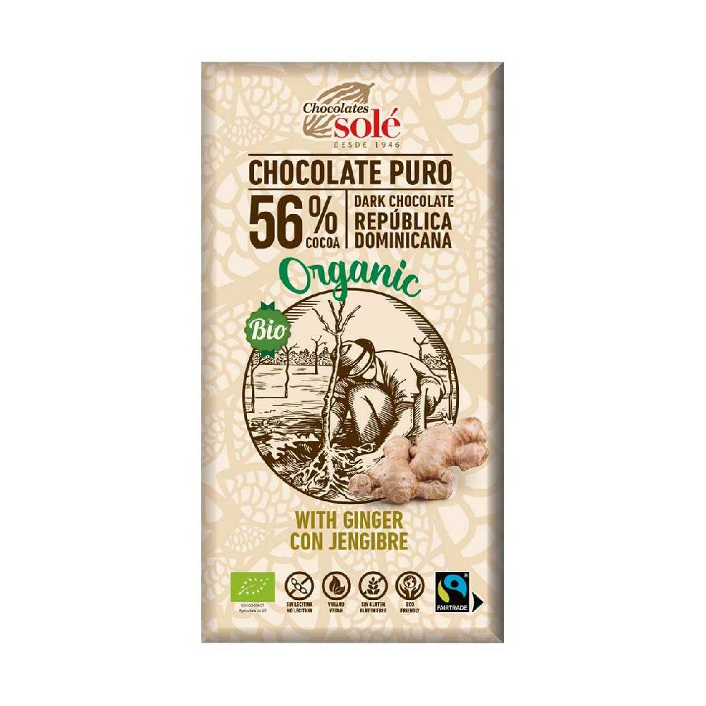 chocolates-sole Organic Ginger Chocolate - sweetness and spiciness in delicious harmony