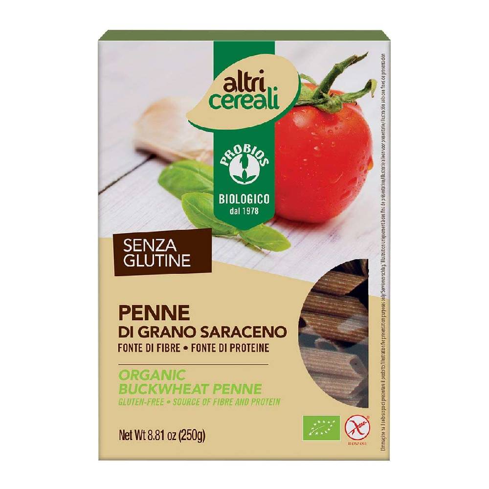 altricereali Penne noodles made from buckwheat - finely grooved tubular noodles gluten-free