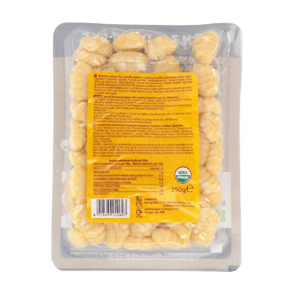 Viva-mais Probios Corn Gnocchi Without Wheat - Vegan, Store Without Refrigeration