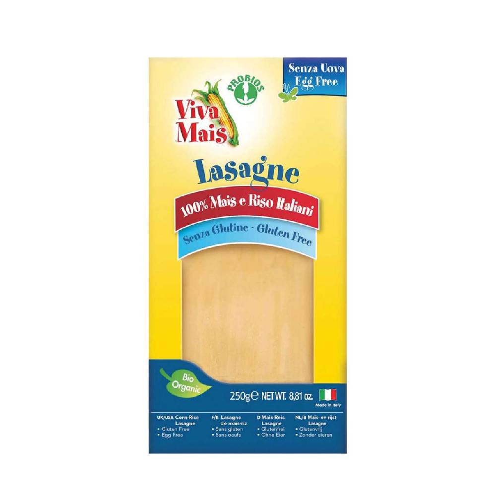 viva-mais Probios gluten-free lasagne sheets without precooking from organic corn flour