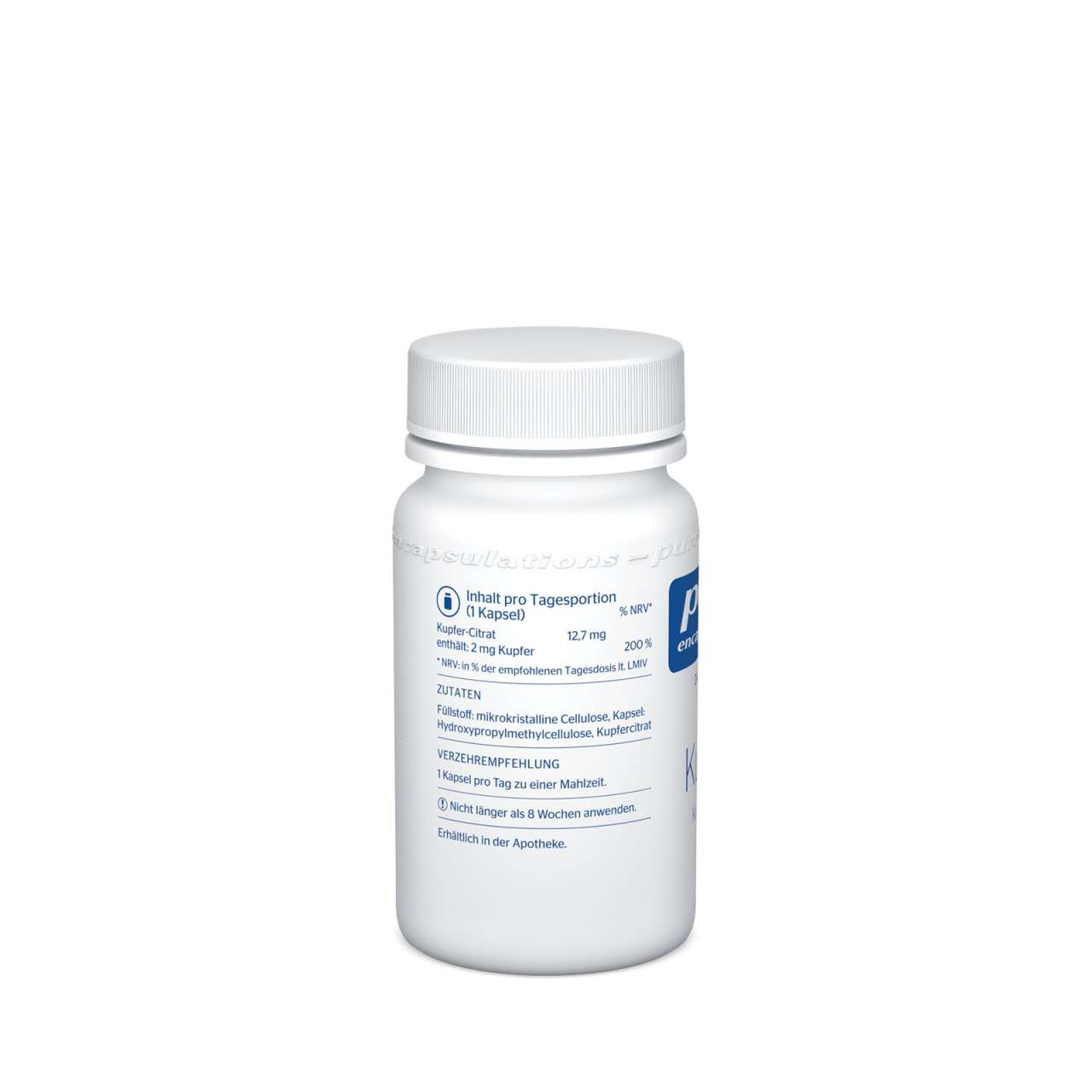 Pure-encapsulations Pure Encapsulations Copper Capsules (Copper Citrate) 2mg - Without Gelatine