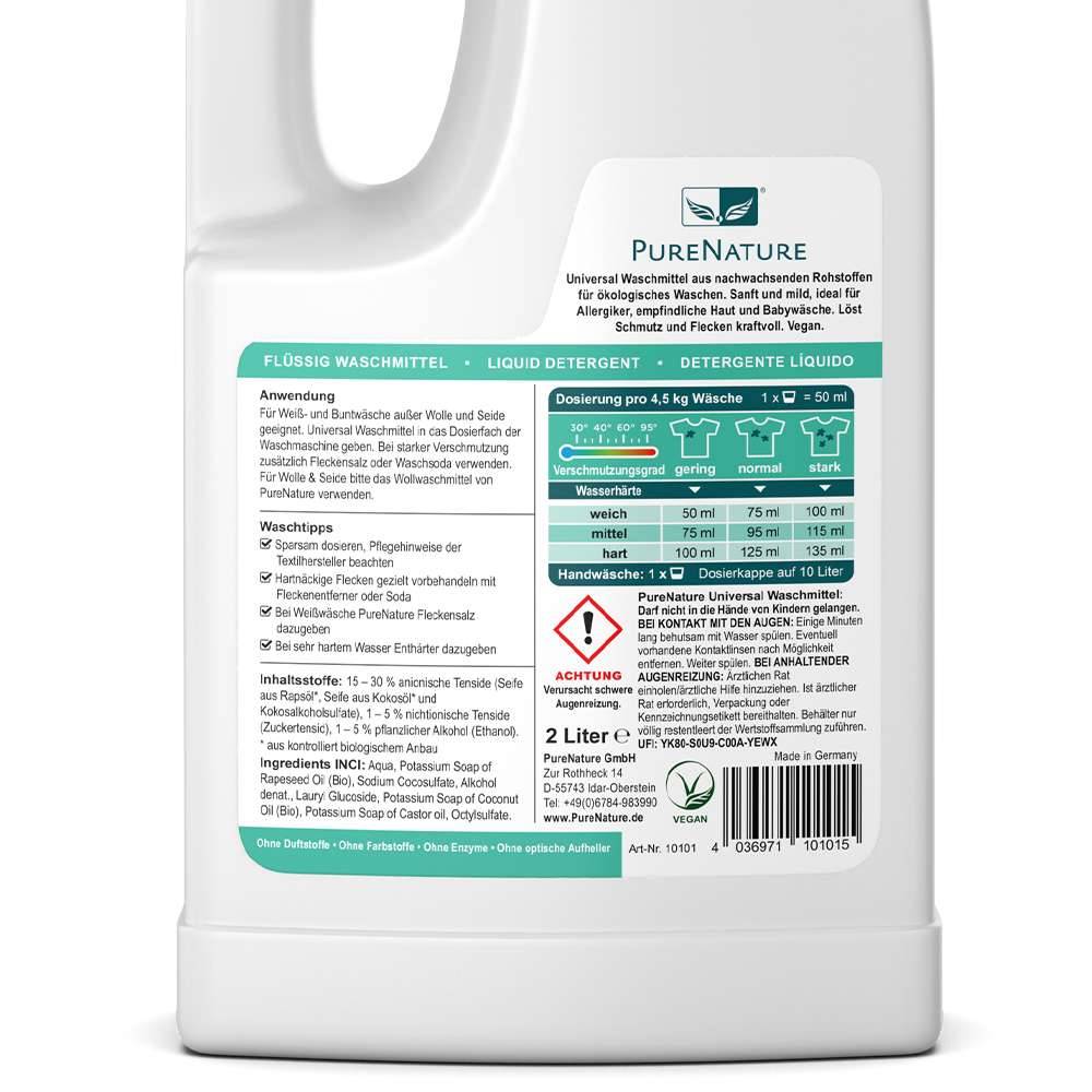 Purenature Pure Nature Liquid Detergent (6 X 2 Liter Bottles))