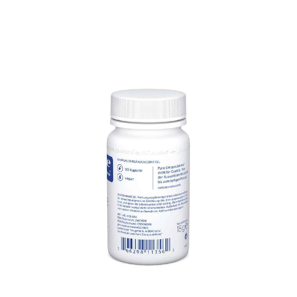 Pure-encapsulations PureEncapsulations Folic Acid Metafolin With Bioactive Folate 400 Mcg