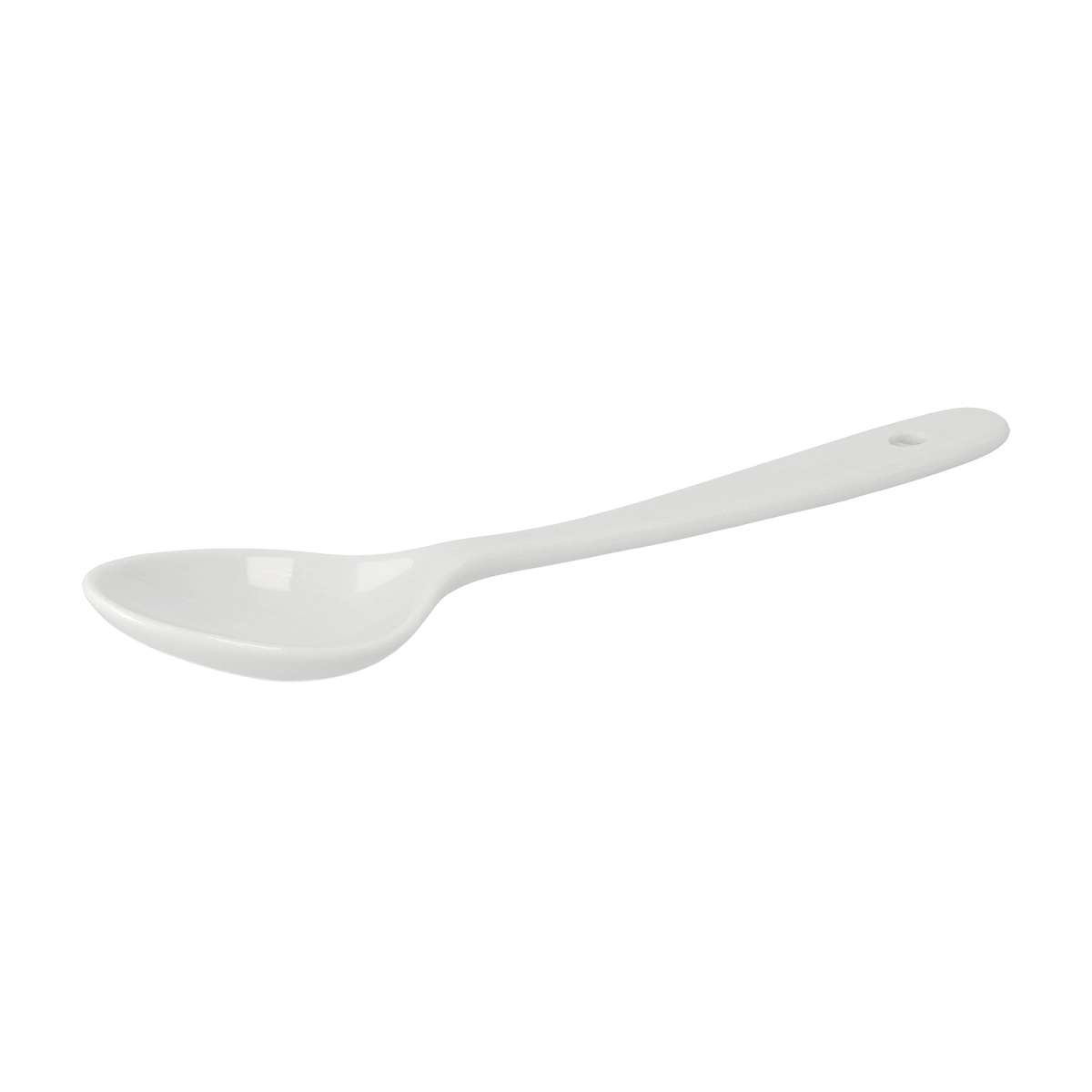 purenature PureNature Beautiful Hard Porcelain Spoon - White, 20cm lenght