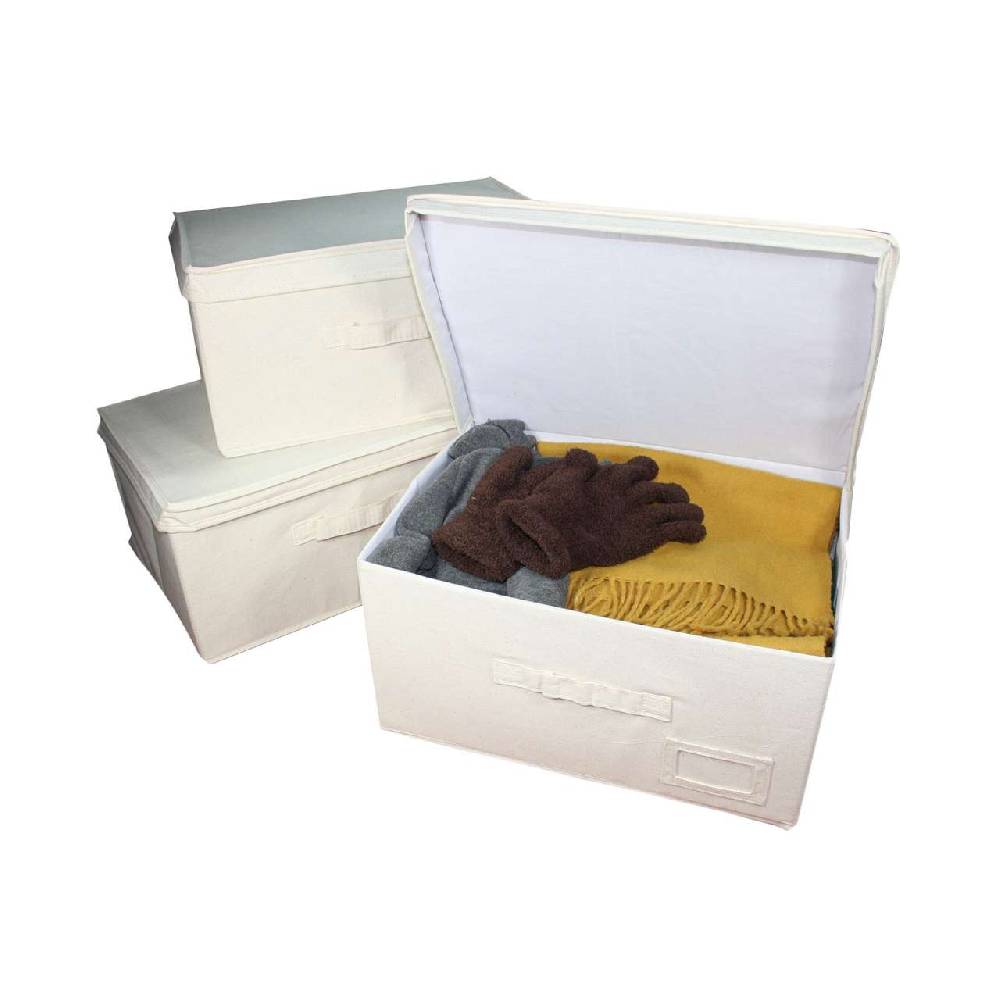 purenature PureNature fabric box with lid made of organic cotton purenature PureNature fabric box with lid made of organic cotton