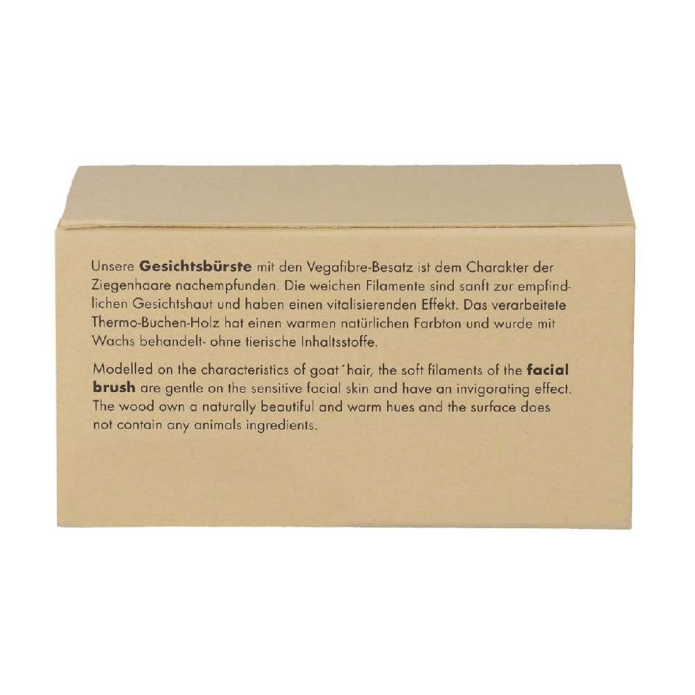 Purenature PureNature Face Brush Wood With Delicate Vega Fibre Bristles