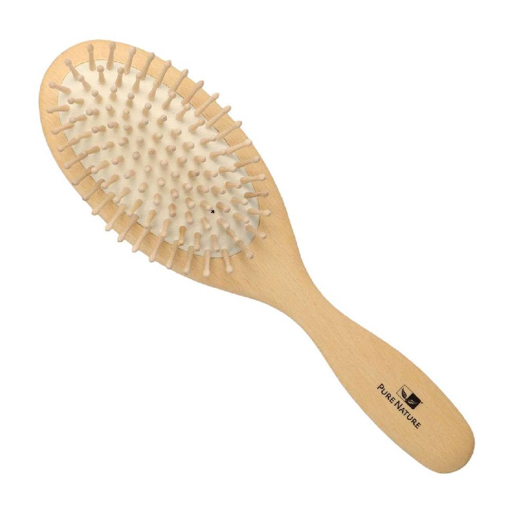 purenature Hairbrush with rounded wood burls