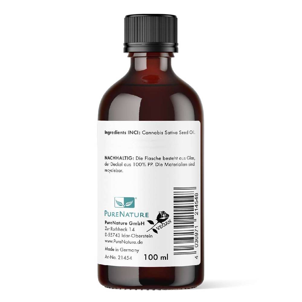 Purenature PureNature Hemp Oil For Skin And Hair - Cold Pressed