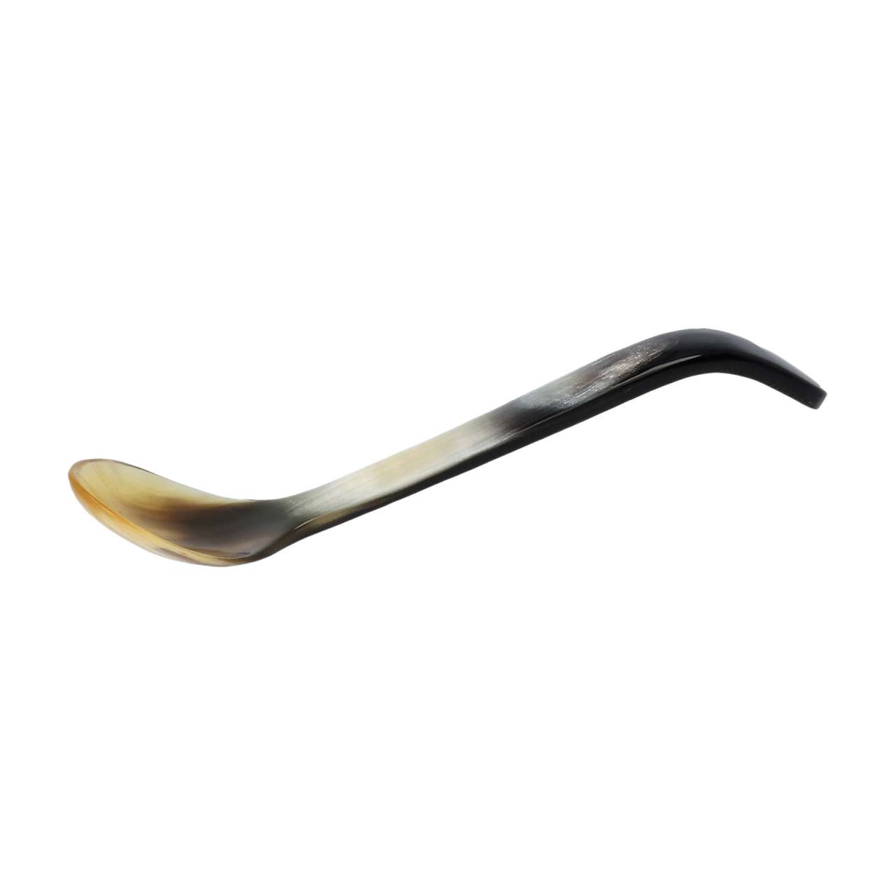 purenature Horn Egg Spoon, curved 13cm
