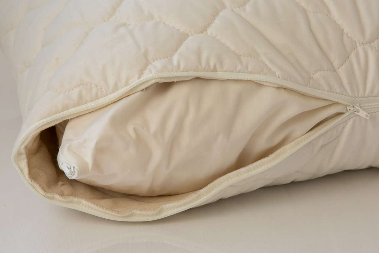 Purenature PureNature Latex Flock Pillow With Quilted Organic Cotton Cover