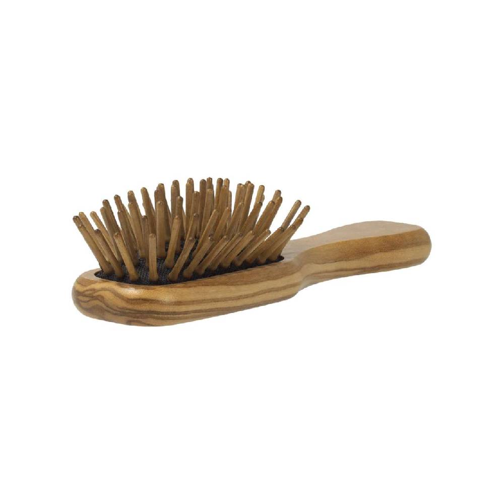 Purenature Mini Olive Wood Brush For Brushing Hair