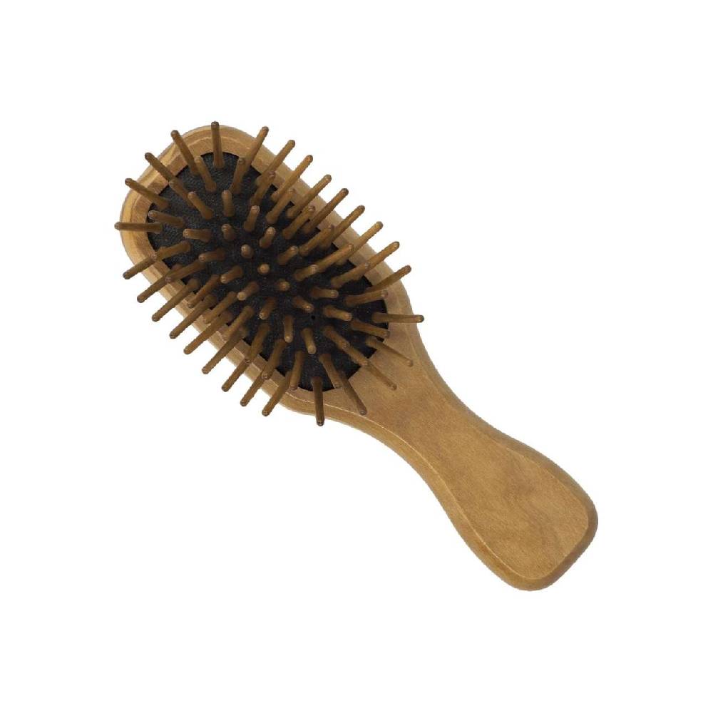 purenature Mini olive wood brush for brushing hair
