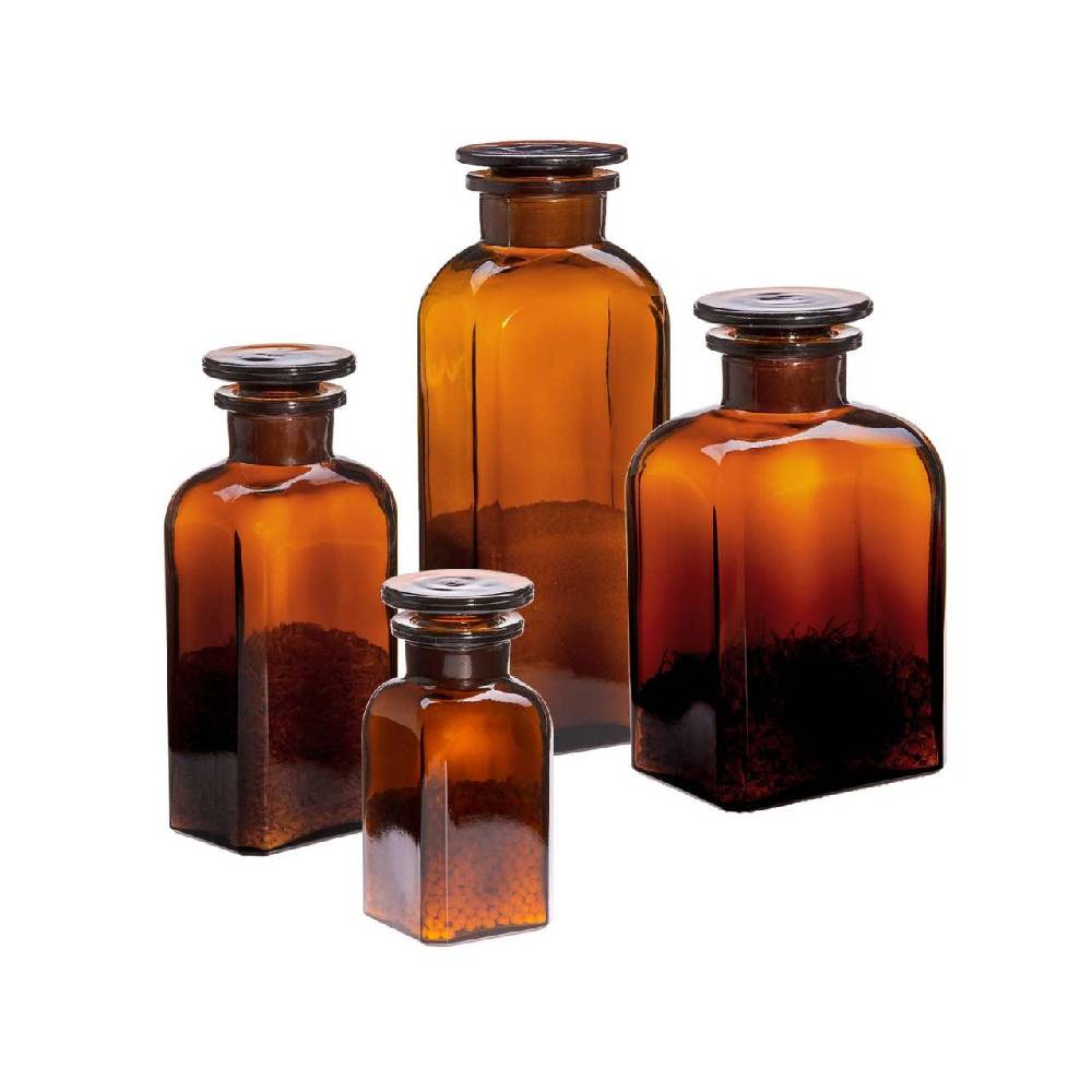 Purenature PureNature Pharmacy Bottle Brown - Square And In 4 Sizes
