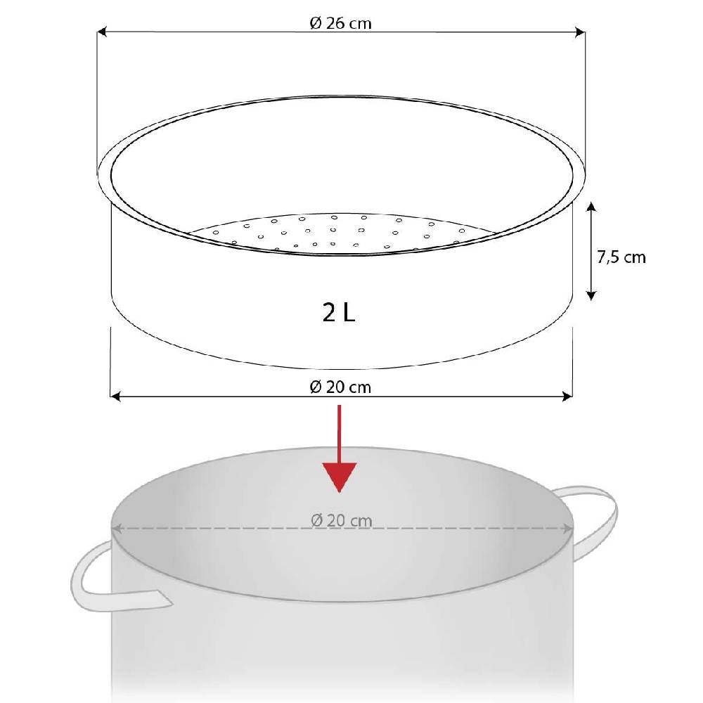 Purenature Pyrex Steaming/steaming Glass Insert