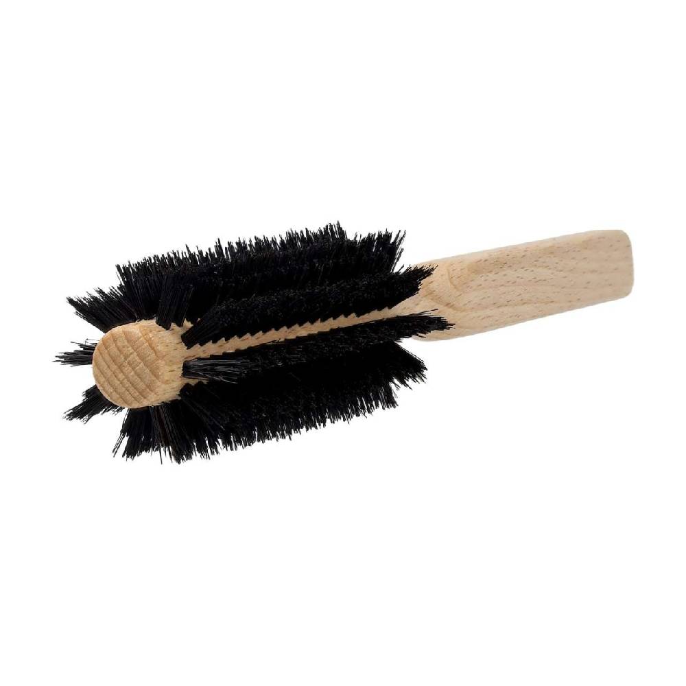 Purenature PureNature Round Brush Natural Bristles - Antistatic For Blow-drying Hair