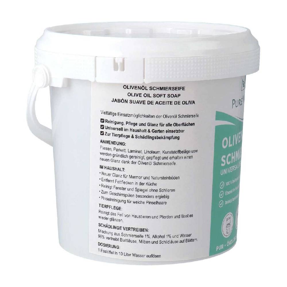 Purenature PureNature Soft Soap Solid - From Olive Oil Without Fragrance