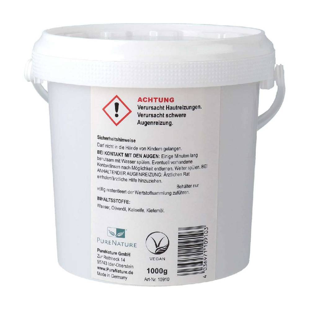 Purenature PureNature Soft Soap Solid - From Olive Oil Without Fragrance