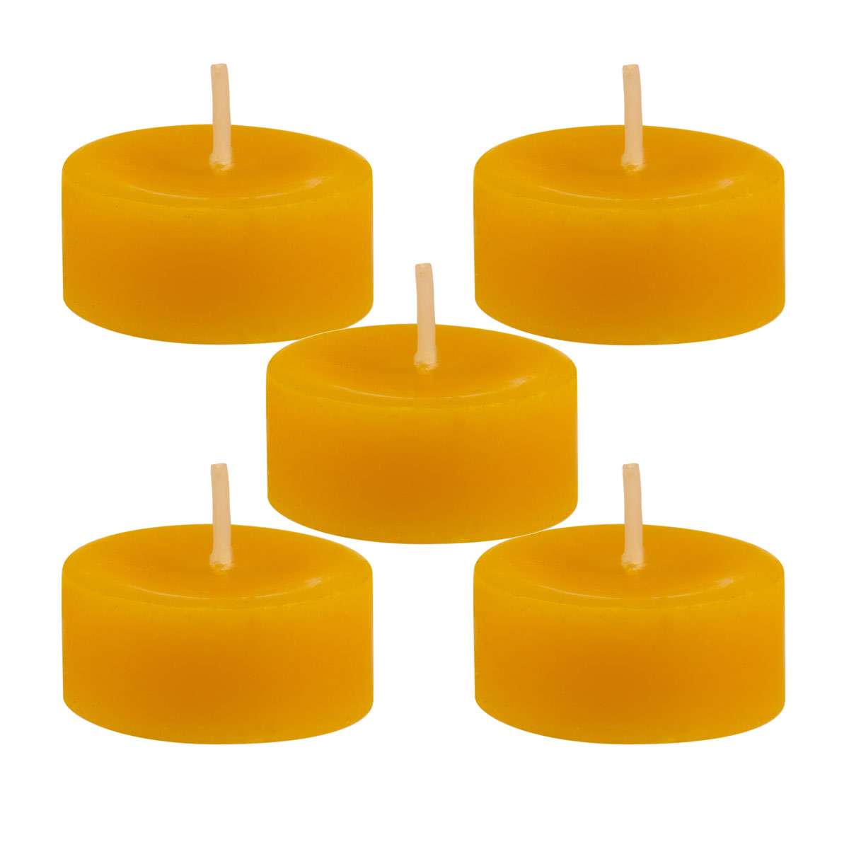 purenature Tea lights made of beeswax, 5 pieces
