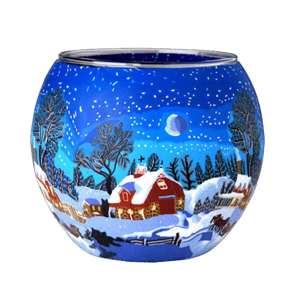 purenature Tealight Luminous Glass Winter Night