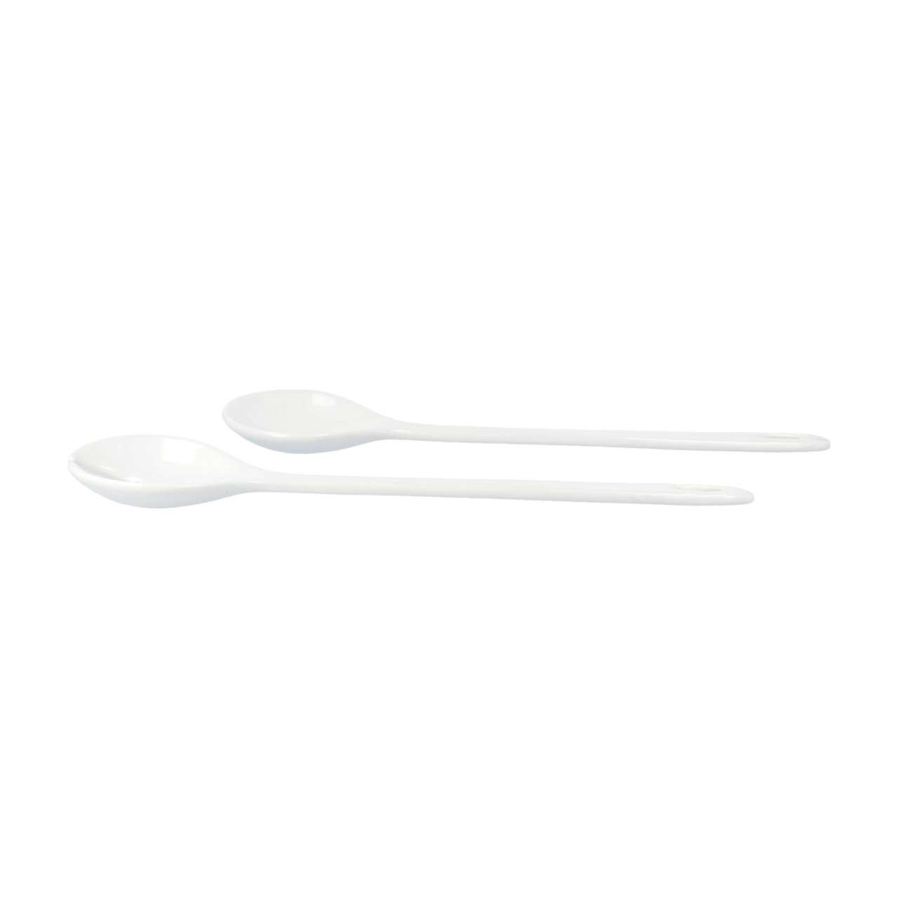 Purenature PureNature White Porcelain Salad Spoon And Fork