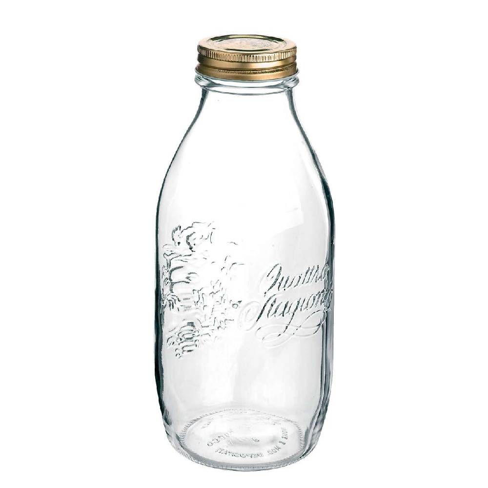 quattro-stagioni Quattro Stagioni Glass Bottles with Lids for Self-Made Juice