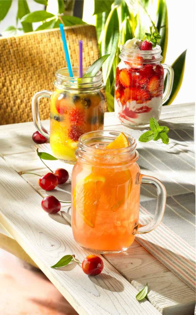 Quattro-stagioni Quattro Stagioni Vintage Glass Jars With Lids & Handles 400ml