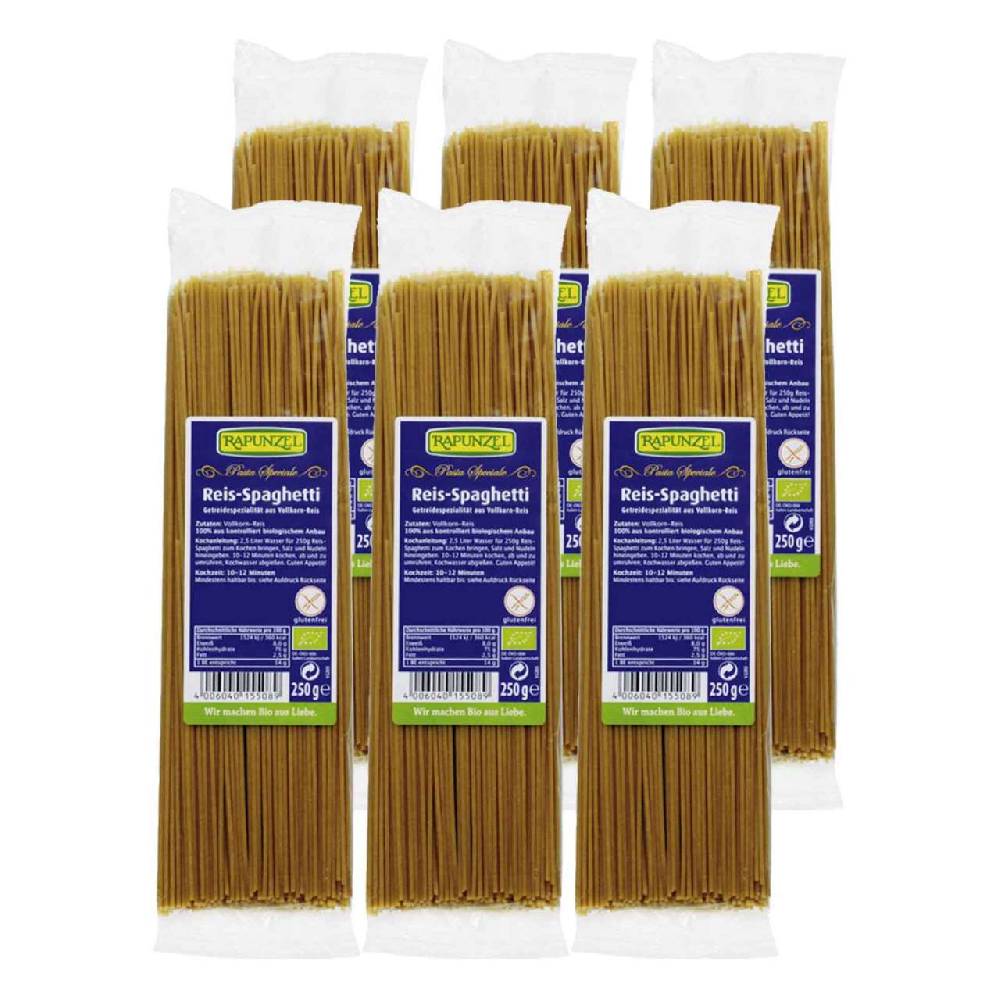 rapunzel Rice Spaghetti Gluten-Free & Egg-Free (6 x 250 grams)