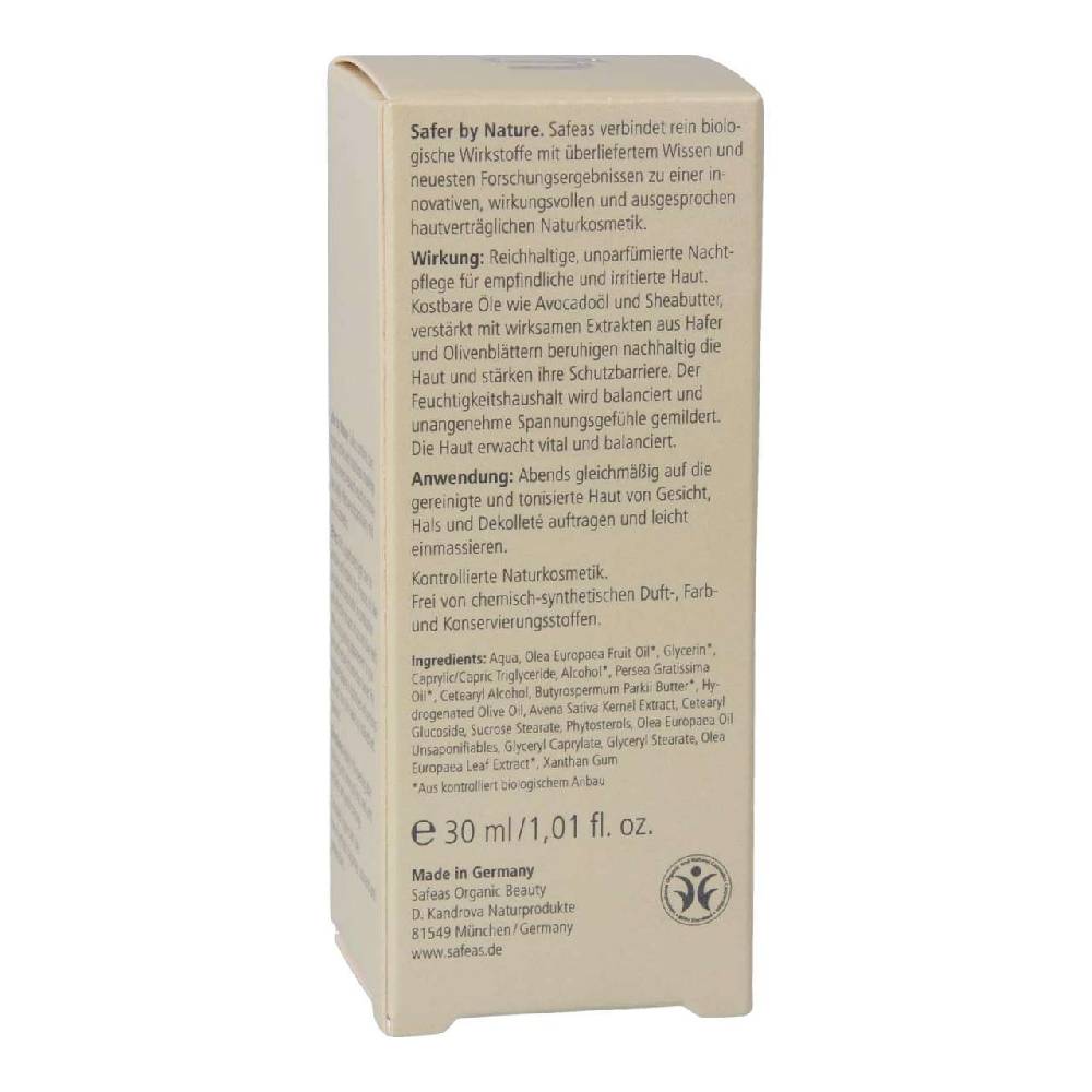 Safeas Night Cream Olive Sensitive