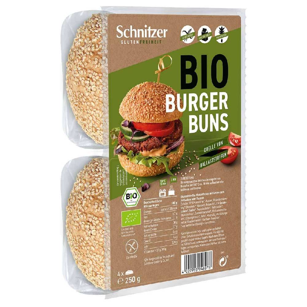 schnitzer Schnitzer Burger Buns gluten-free from organic ingredients for baking