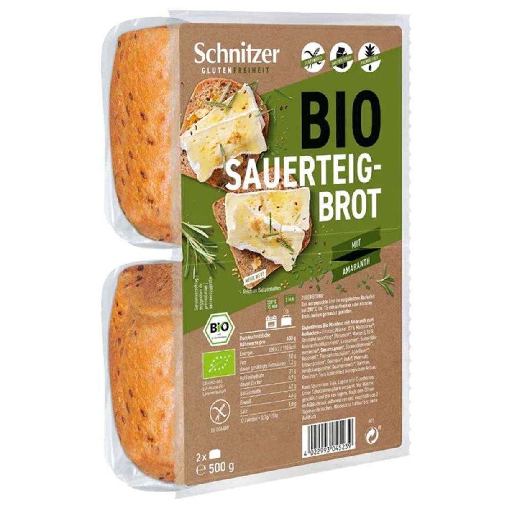 schnitzer Organic Bread with Amaranth, gluten-free