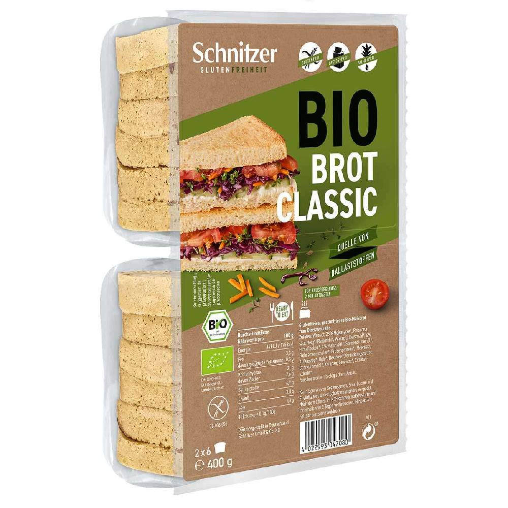 schnitzer Schnitzer Organic Bred'n Toast white, 400 g