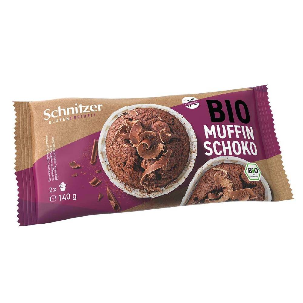 schnitzer Schnitzer Organic Muffin Dark Chocolate, 140 g