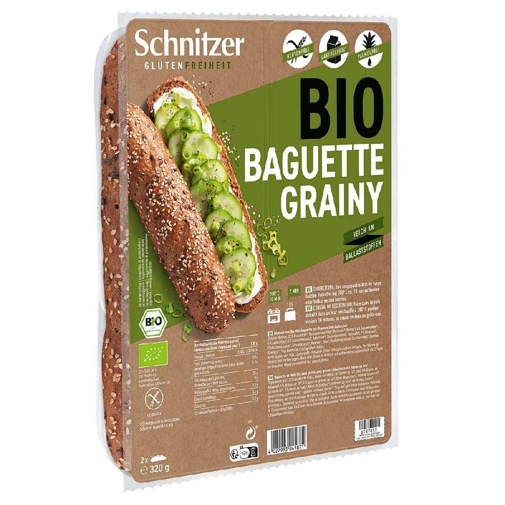 schnitzer Serve baguette ready to bake gluten-free in 15 minutes