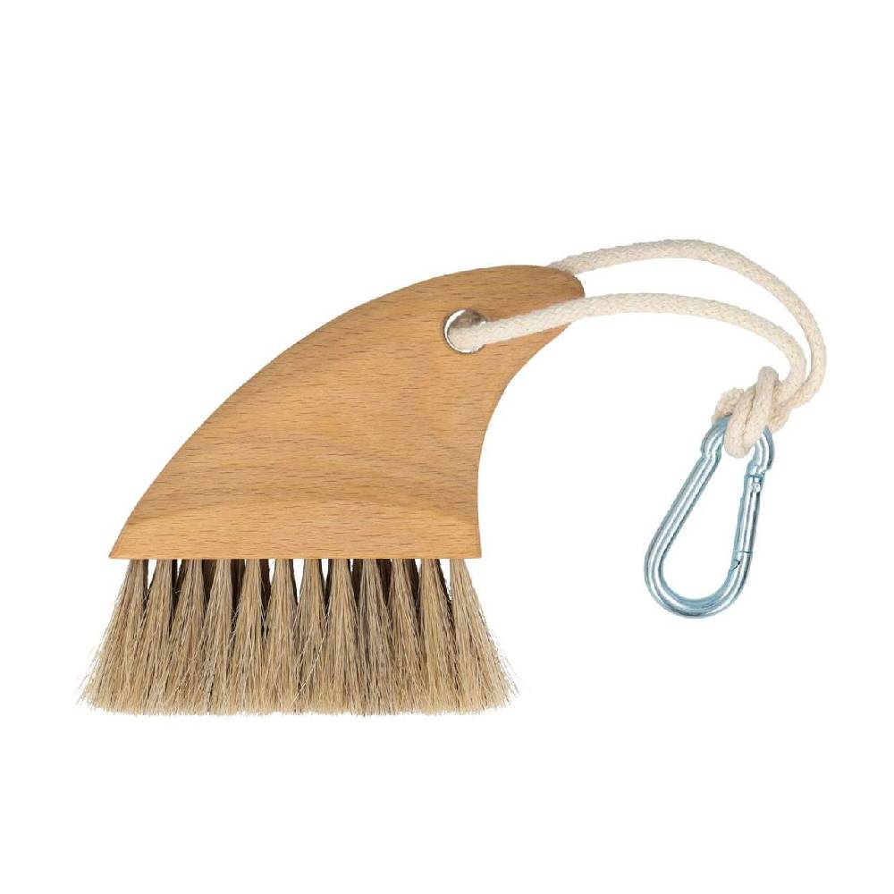 purenature Sharky foot brush: The sand and beach brush with carabiner