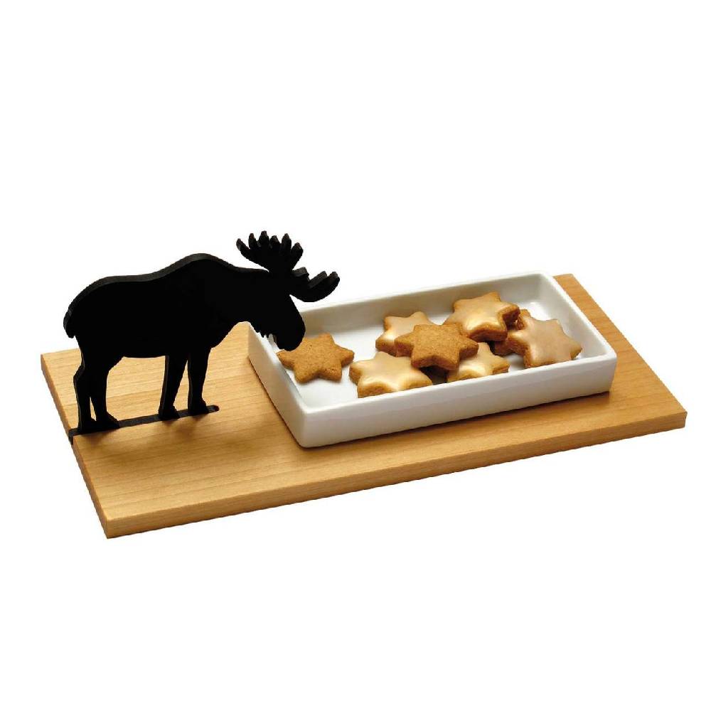 side-by-side Cookie Bowl Moose