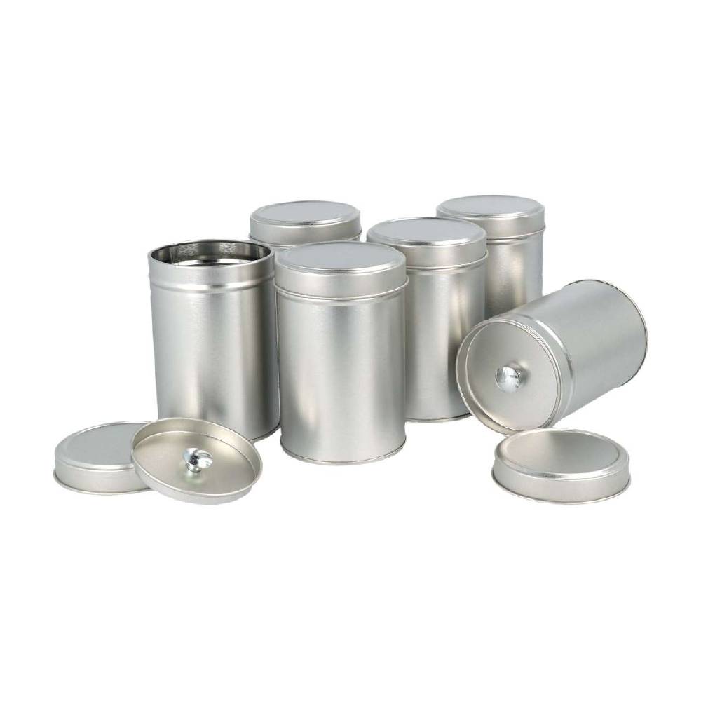 side-by-side Gourmet Spice Cans (without content)