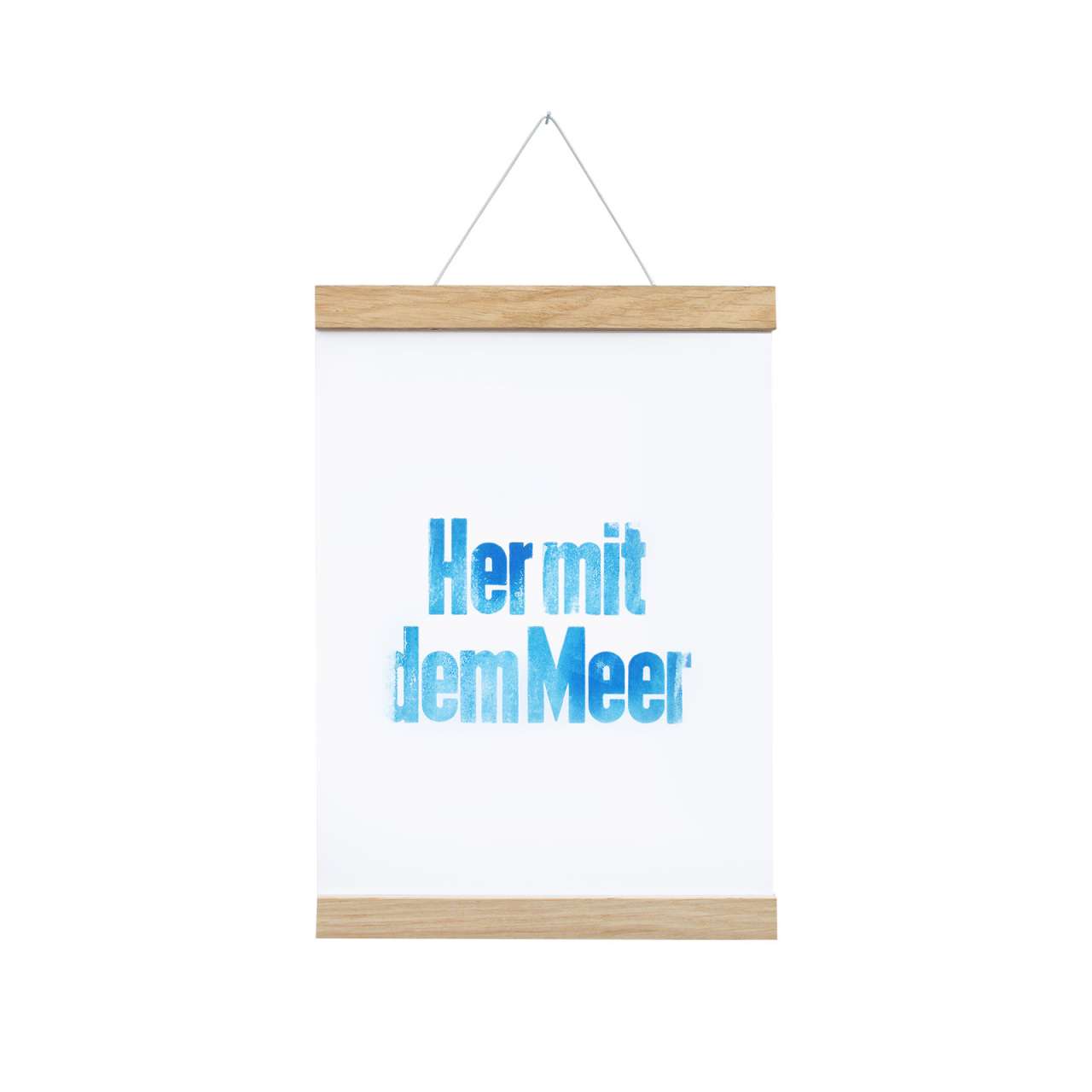 Side-by-side Side By Side - Magnetic Poster Strip Light Oak - For DIN A4 Formats