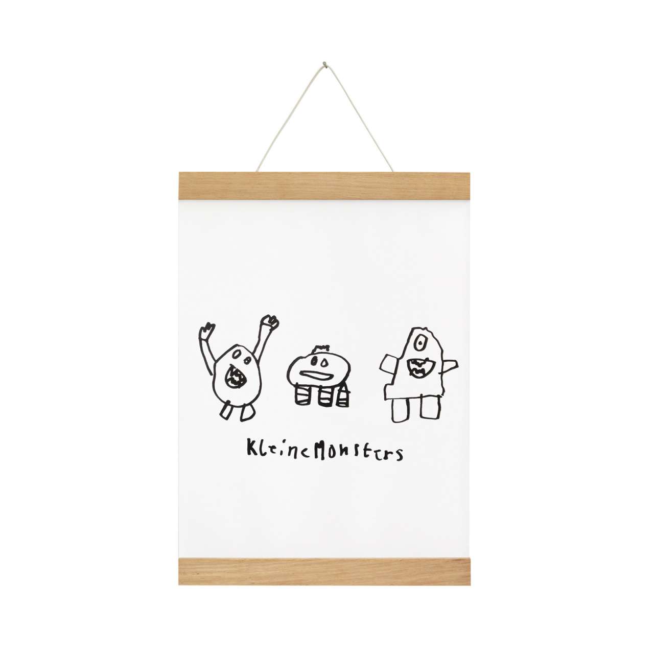 Side-by-side Side By Side - Magnetic Poster Strip Light Oak - For DIN A4 Formats