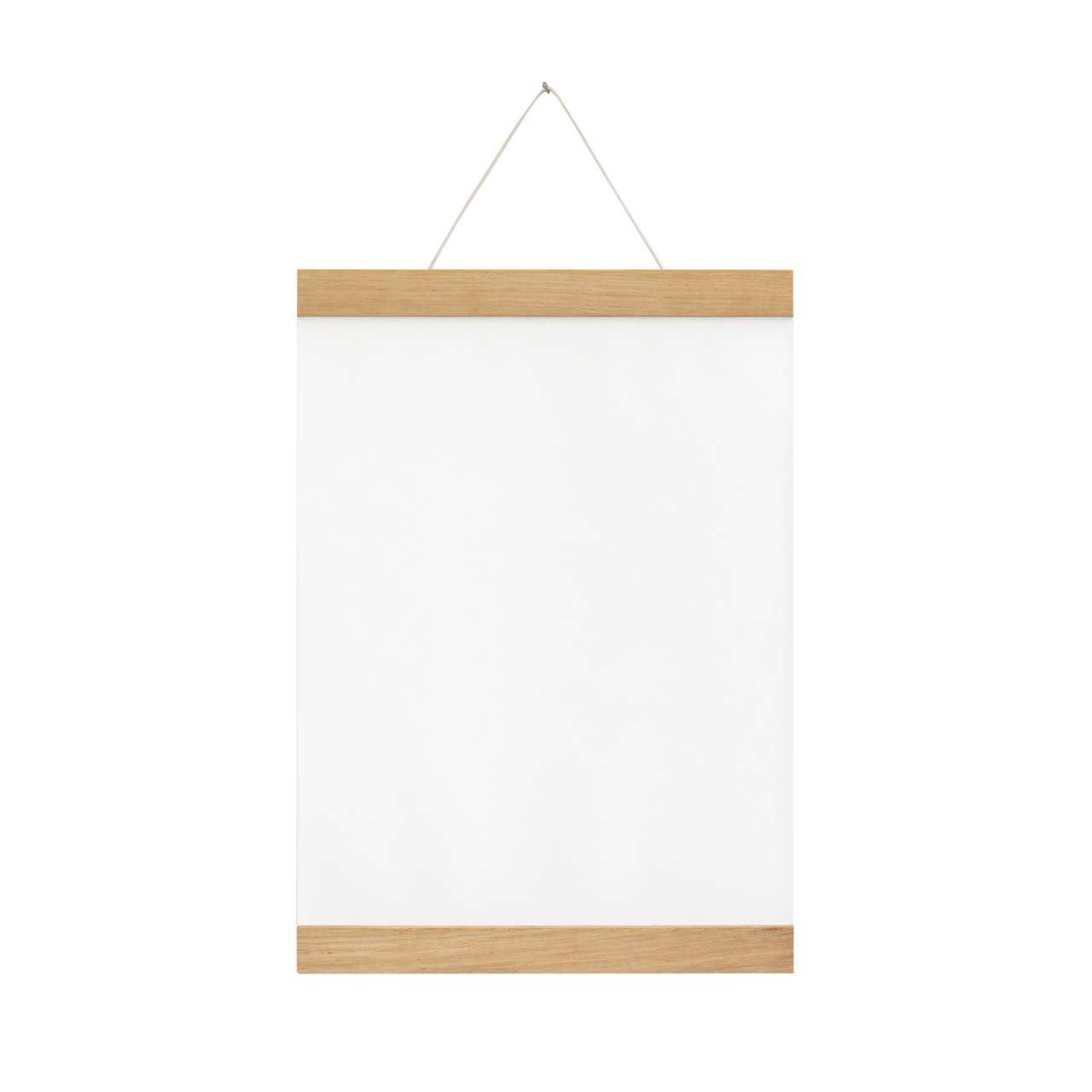 side-by-side Side by Side - Magnetic Poster Strip Light Oak - for DIN A4 Formats
