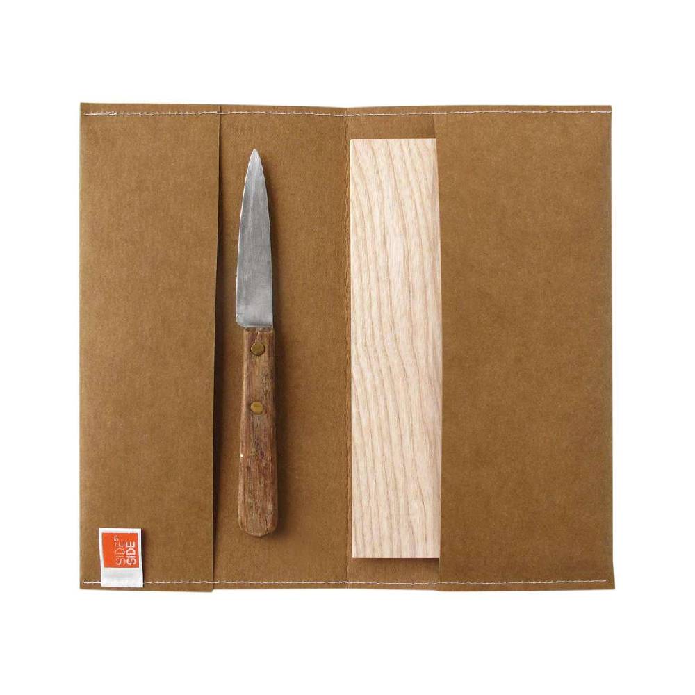 Side-by-side Side By Side Outdoor Cutting Board In Case, Brown