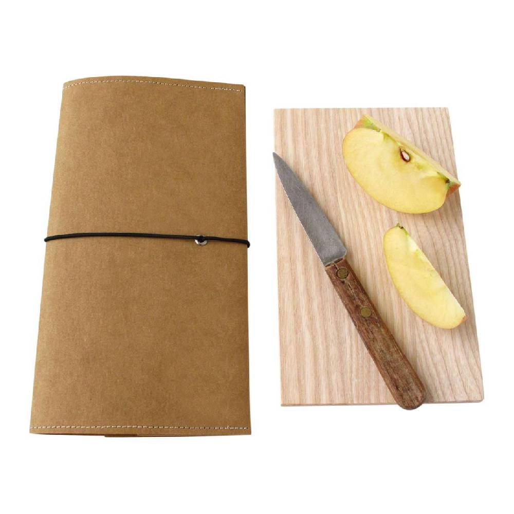 side-by-side Side by Side Outdoor Cutting board in case, brown