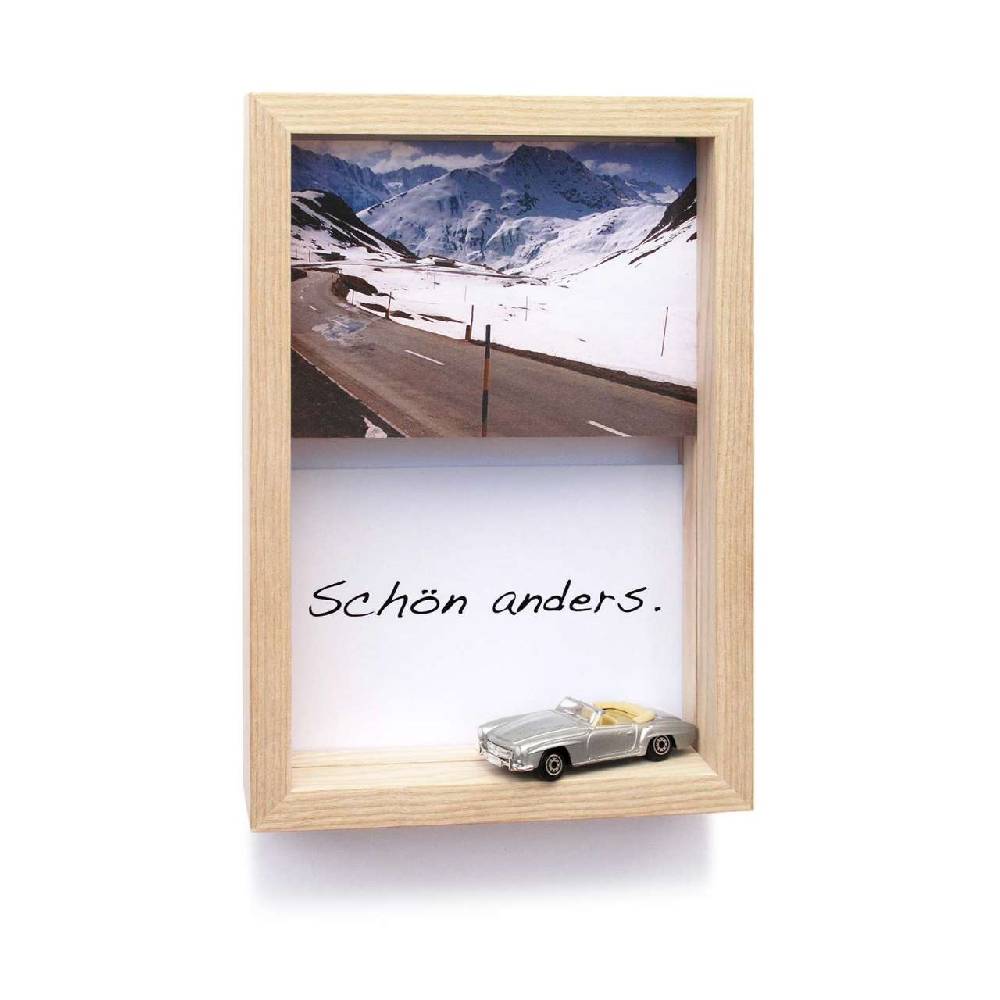 Side-by-side Side By Side Picture Frame For Postcards & To Complete With Decoration