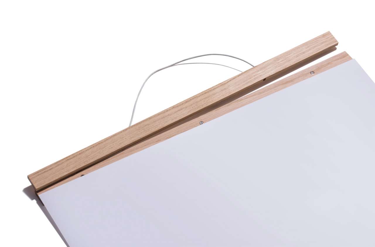 Side-by-side Side By Side Picture Rail Wood Oak For DIN A3 Wall Design