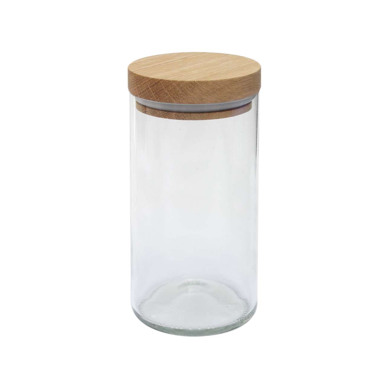 side-by-side Side by Side - Storage glass with wooden lid - for stylish storage