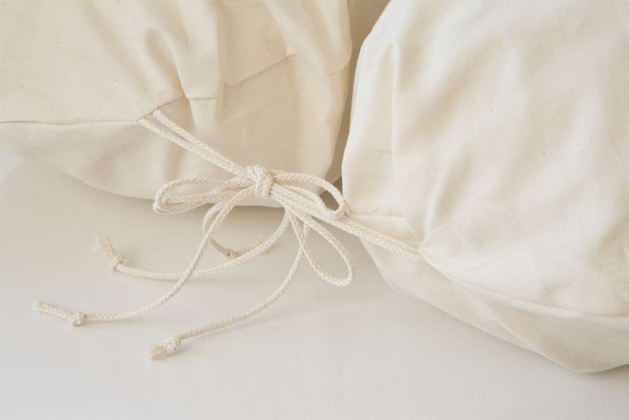 Purenature Side Sleeper Pillow - Nursing Pillow: With Organic Cover & Kapok Filling