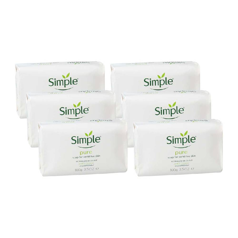 simple Simple Pure Soap ( 6 x 125 gr bar)