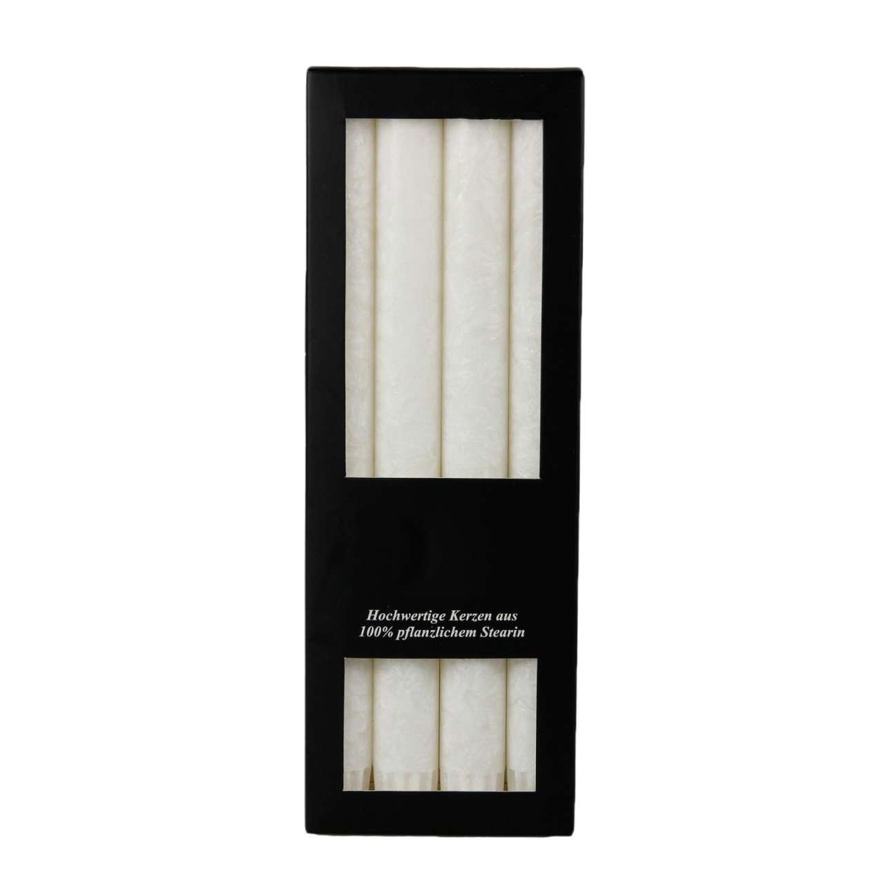 purenature Solid-coloured stearin candles - 25 cm long - drip-free