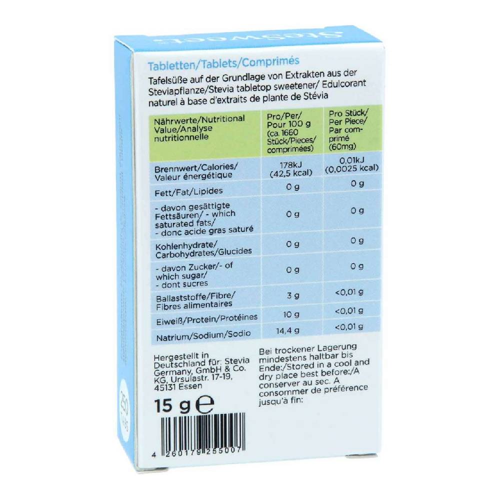 Stesweet Stevia Tabs In A Dispenser, 250 Tablets