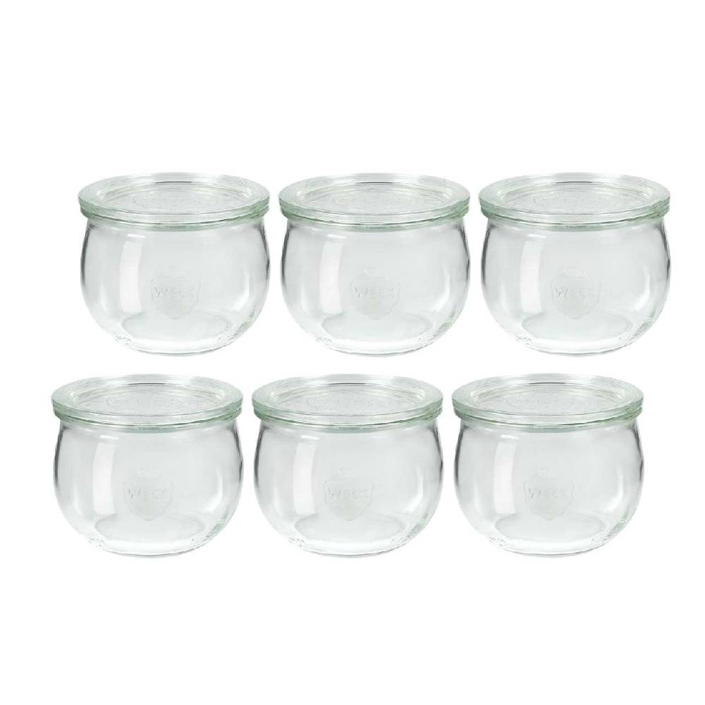 weck Tulip jar 580ml- 6 jars in a set for preserving and as decoration
