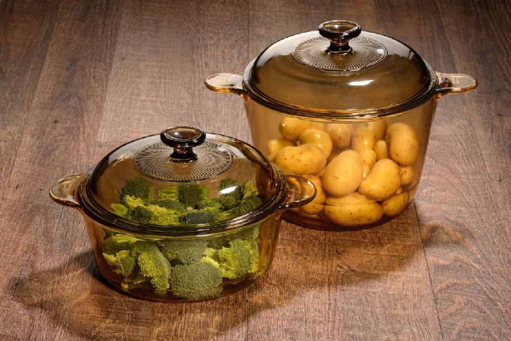 Visions Glass-Ceramic Pot Set (4 Pieces)